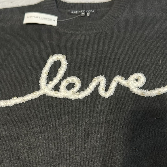 Endless Rose Pearl Love Sweater Medium NWT - Picture 4 of 7
